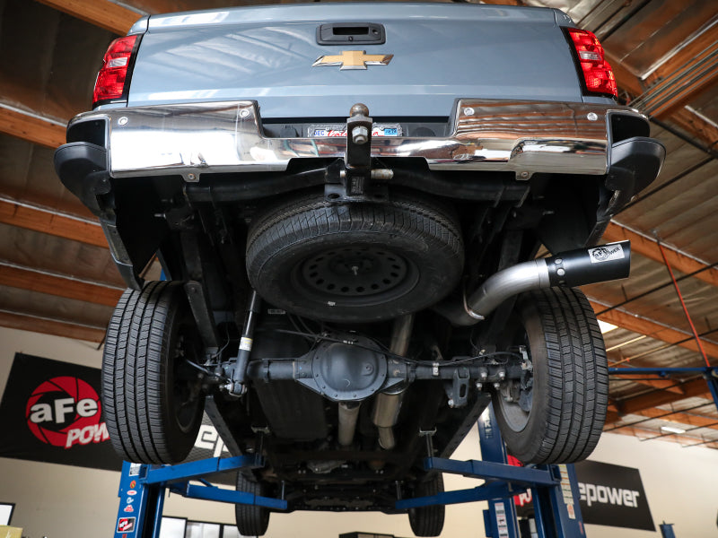 aFe Apollo GT Series 4in 409SS Cat Back Exh System Polished Tip 14-18GM Silverado 1500 V8-6.2L - #49-44116-P