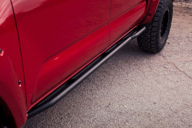 Body Armor (TC-4125) Double Cab Short Bed Revo Rock Sliders - Black - #TC-4125