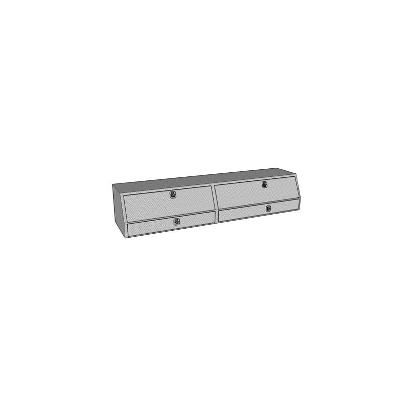 Westin 80-TBS200-96D-BD Brute Contractor TopSider 96in with Drawers & Doors Aluminum