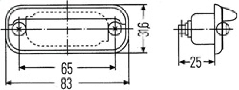 HELLA 001378041 License Plate Lamp 12V Pack of 4