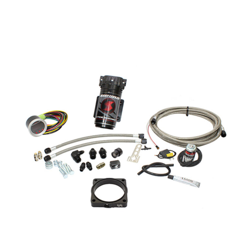 Snow Performance SNO-2170-BRD-T for 08+ Charger Stage 2 Boost Cooler Forced Induction Water Injection Kit (SS Brded Line/4AN) w/o Tank