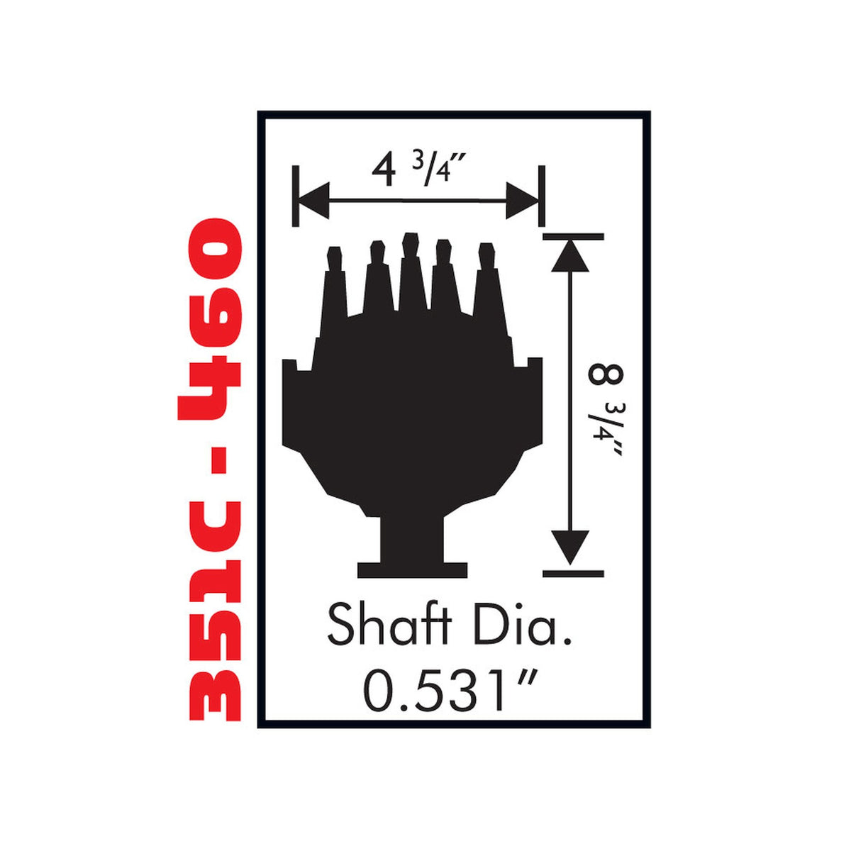 MSD 8477 for Ford 351C-460 Street Pro-Billet Distributor