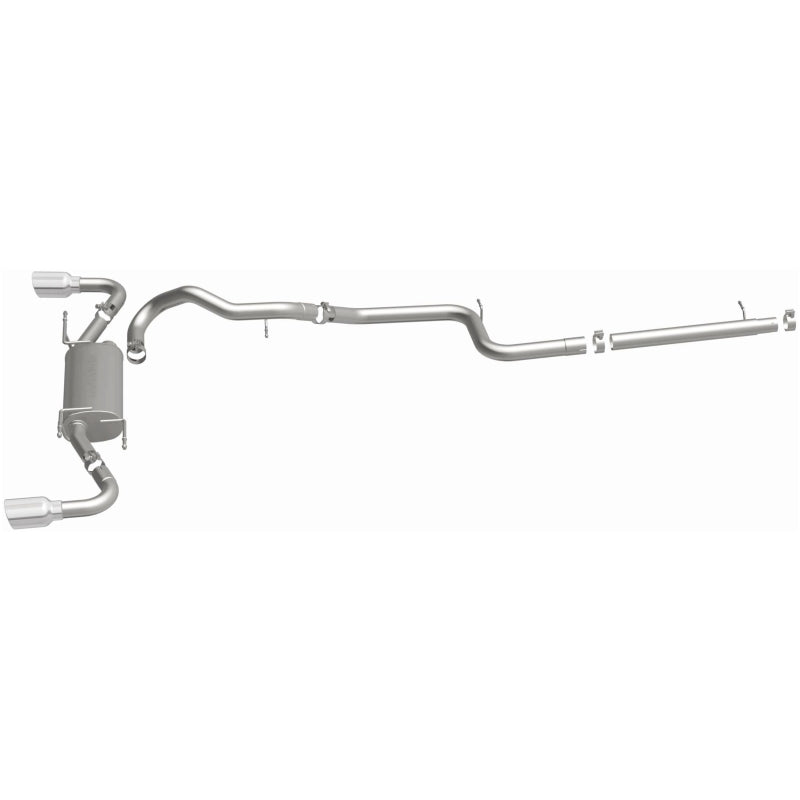 MagnaFlow 15146 10-12 Mazda 3 L4 2.5L Hatchback Split Rear Exit Stainless Cat Back Performance Exhaust - #15146