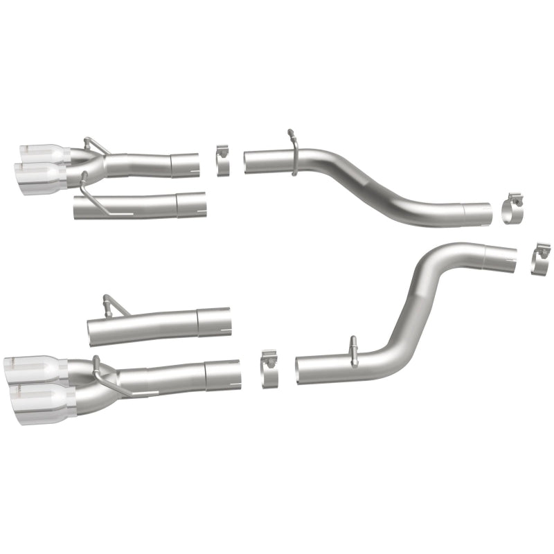 MagnaFlow 19218 Axle-Back, SS, 2.5in, Quad Split Rear 3.5in Tip 2015 Dodge Challenger 3.6L V6 - #19218