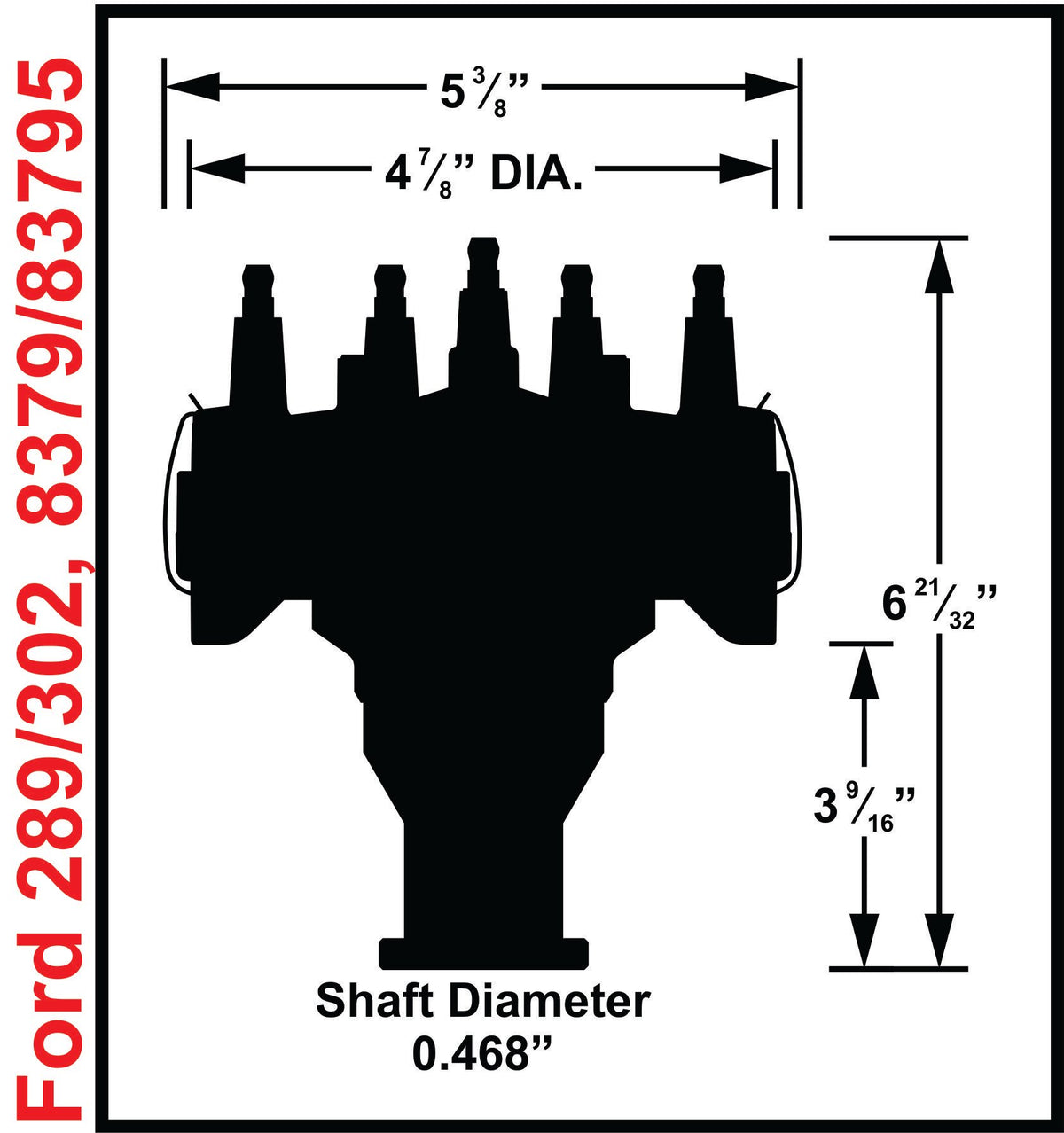 MSD 83795 for Ford 289 / 302 Crank Trigger Distributor