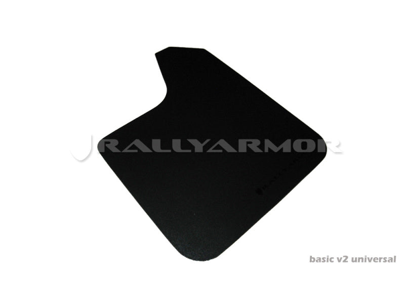 Rally Armor Basic Mud Flaps - Universal - Black/Red Logo - #MF12-BAS-RD