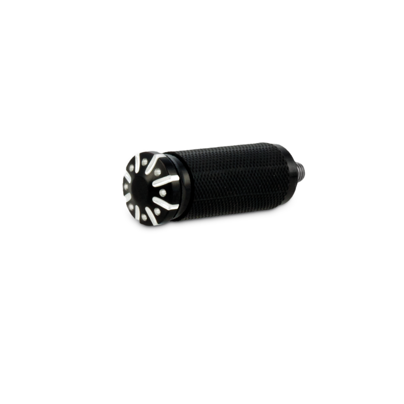 Burly Brand B13-1120BM Hawk Toe Peg Billet Black Machined
