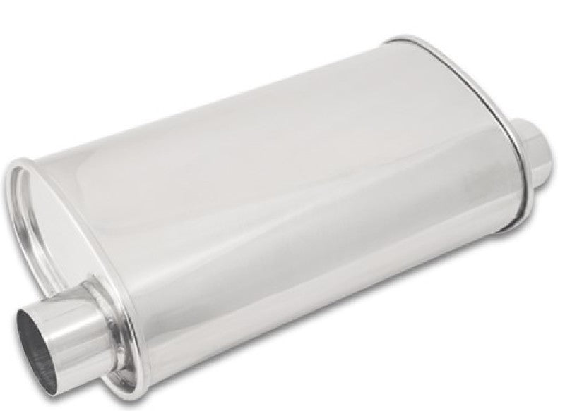 Vibrant StreetPower Oval Muffler 5in x 9in x 15in - 2.5in inlet/outlet