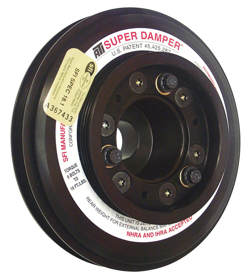 ATI Performance Products 917752 Super Damper Harmonic Balancer 7.45 in Aluminum 4 Groove 1000 HP for Nissan Skyline GT-R R32 (RB26)