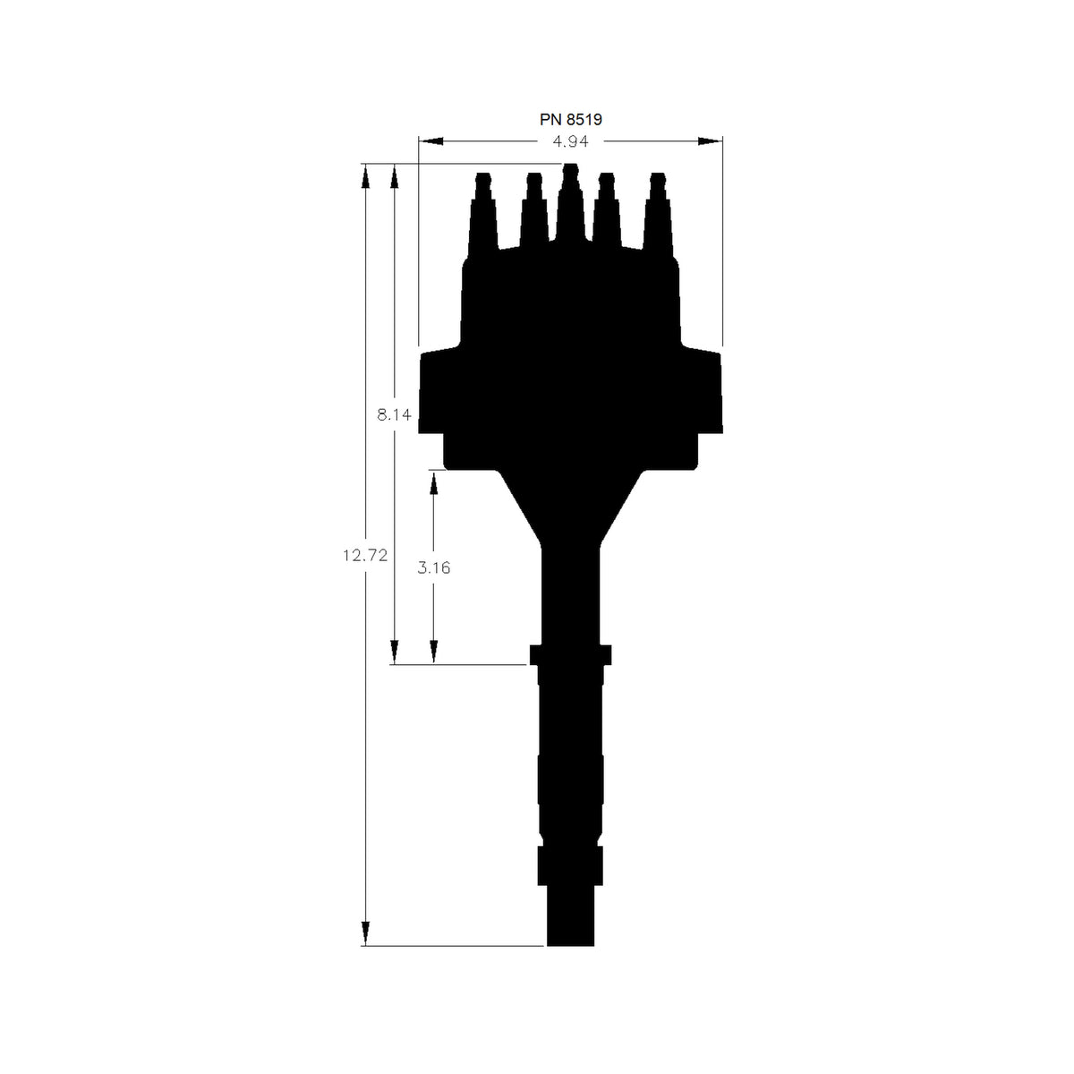 MSD 8519 for AMC V8 Distributor