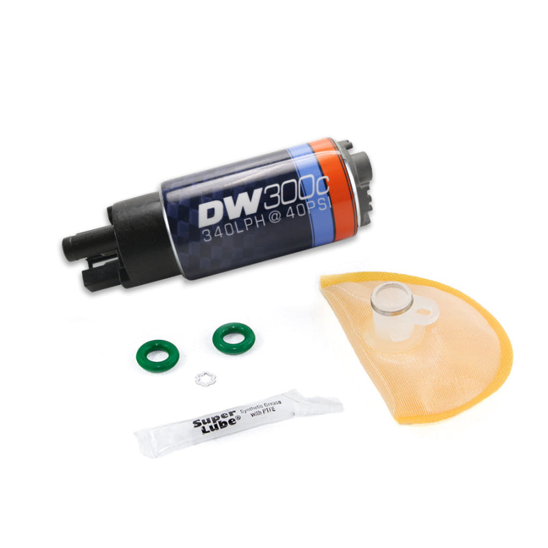 DeatschWerks 340lph DW300C Compact Fuel Pump w/ 07-13 Holden Commodore Set Up Kit (w/o Mount Clips)