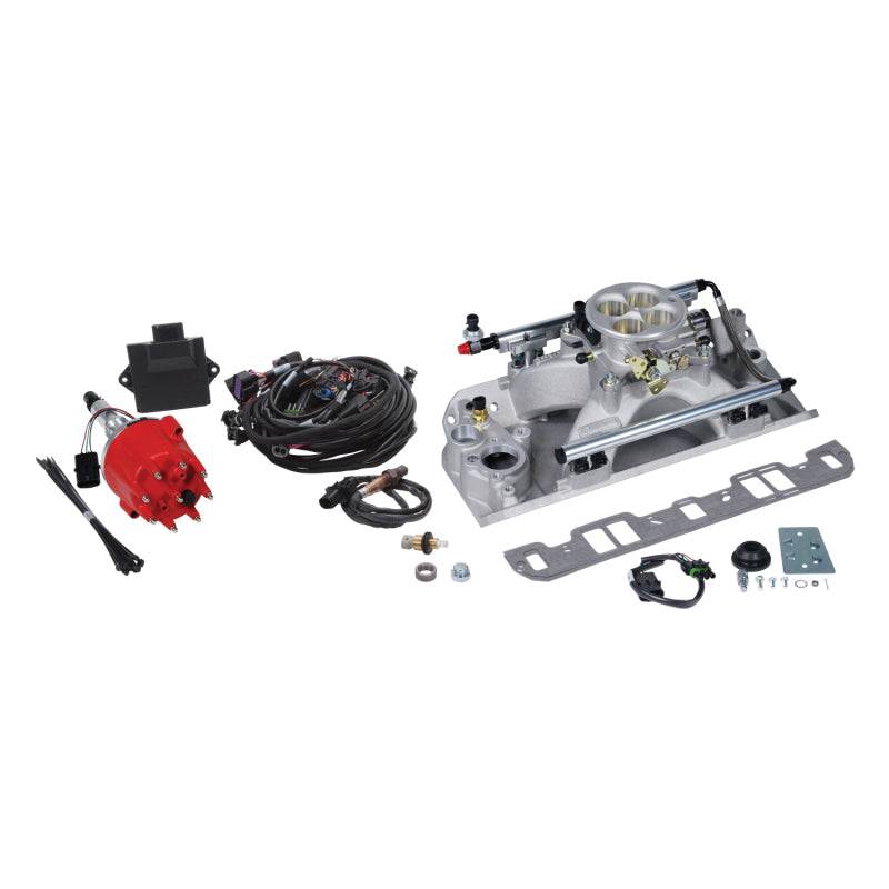 Edelbrock 35650 1970-1991 AMC 304/360/390/401 Pro Flo 4 4150-Style 35lb/hr Fuel Injection Kit