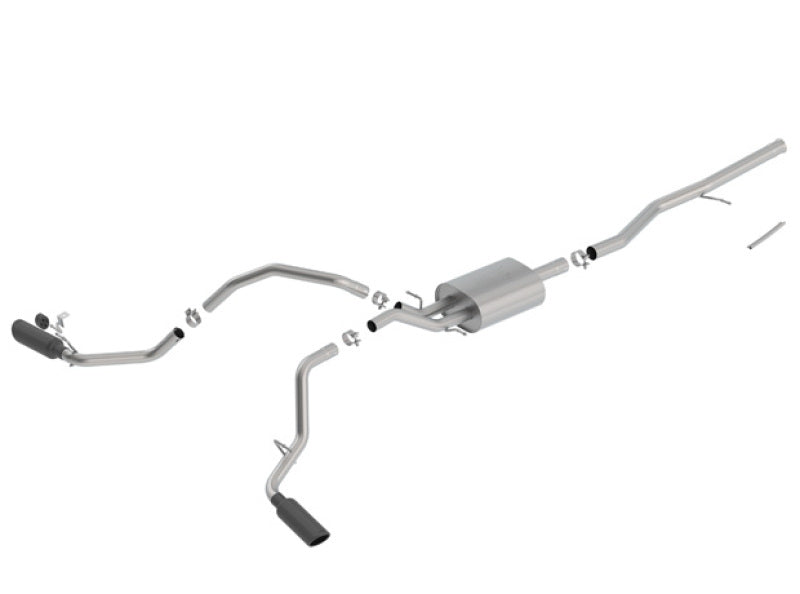 Borla 140549BC 14-18 Chevrolet Silverado 1500 5.3L V8 AT/MT 4DR CC ATAK Catback Exhaust w/Black Chrome Tips - #140549BC
