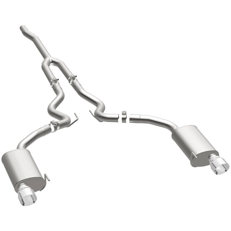 MagnaFlow 19097 Cat Back, SS, 2.5in, Street, Dual Split Polished 4.5in Tips 2015 Ford Mustang Ecoboost - #19097