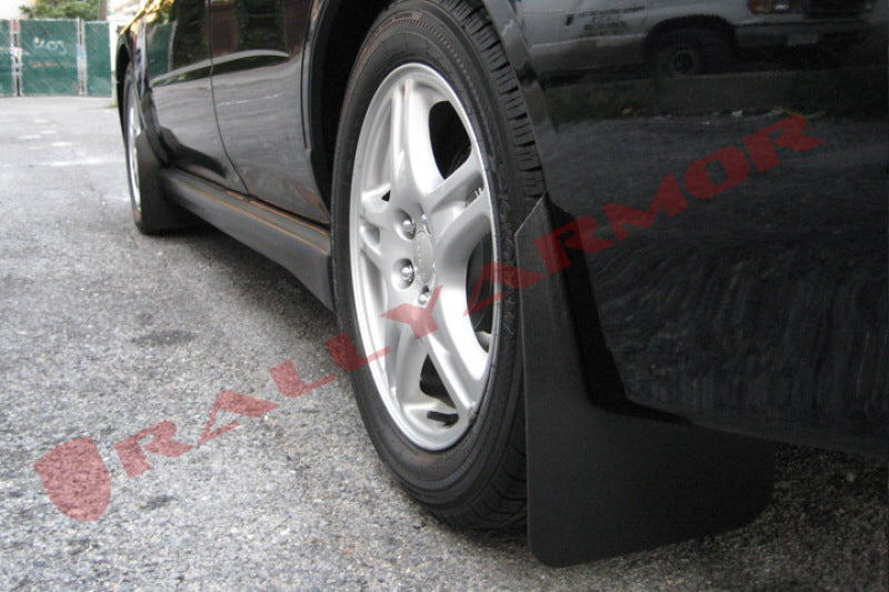 Rally Armor Basic Mud Flaps - 2002-2007 Subaru Impreza - Black/Red Logo - #MF1-BAS-RD