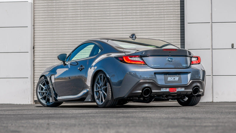 Borla 140910BC 22-23 Subaru BRZ/Toyota GR86 2.4L RWD AT/MT ATAK Catback Exhaust - Black Chrome Tips - #140910BC
