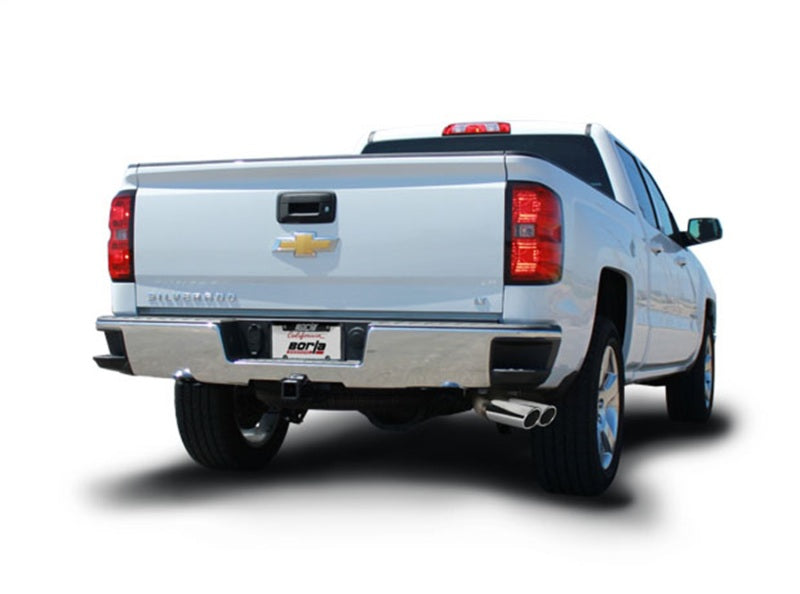 Borla 140577 14 Silv/Sierra 1500 EC Std/CC Short 143.5in WB ATAK Dual Rolled Side Exit Cat-Back Exhaust - #140577