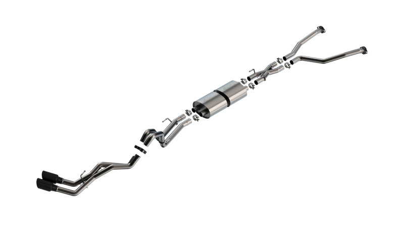 Borla 140940BC 22-24 Toyota Tundra 3.4L V6 (Inc. Hyb.) Ext. Cab/STD Bed/145.7in WB ATAK Cat-Back - Blk Chrm - #140940BC