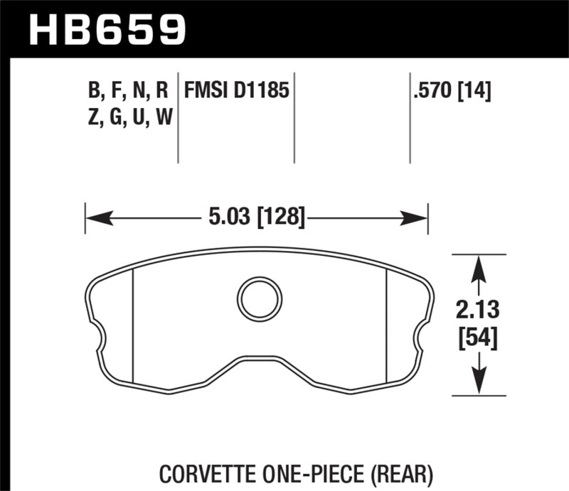 Hawk Performance HB659B.570 HPS 5.0 Street Brake Pads