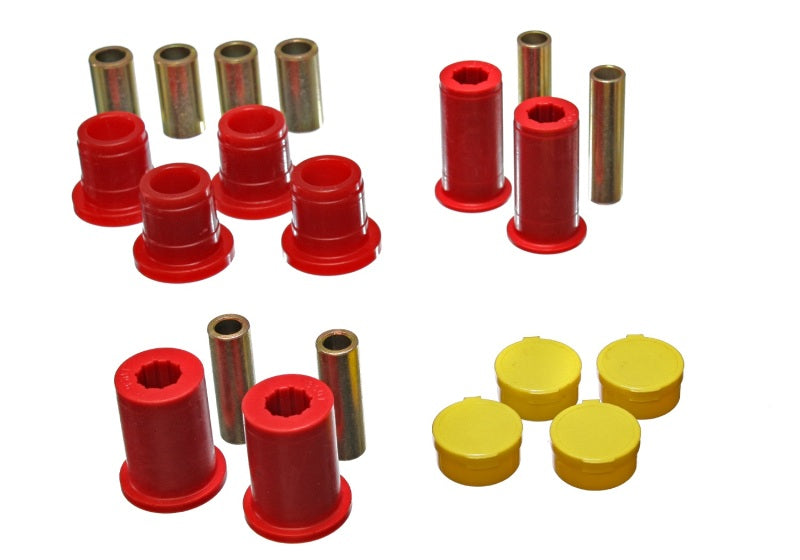 Energy Suspension for 97-01 Dakota 2WD Red Front Control Arm Bushing Set 5.3122R