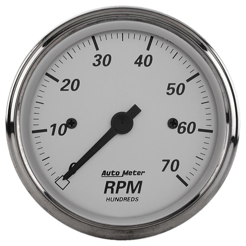 AutoMeter 1994 American Platinum 2-1/16in 7K RPM In-Dash Tachometer Gauge