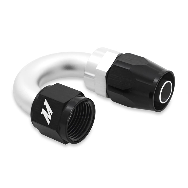 Mishimoto Aluminum -10AN 180 Degree Fitting - Black - #MMFT-SW-10-180