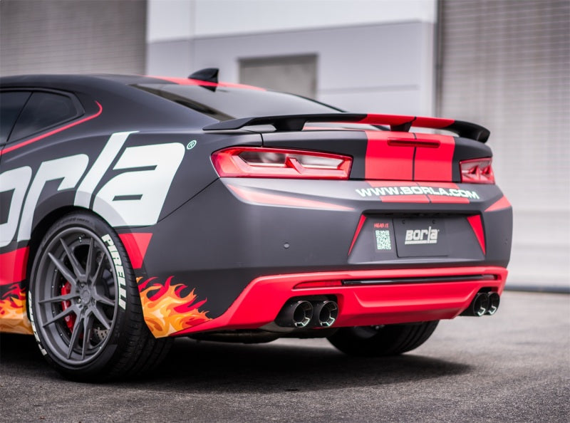 Borla 11921CF 2016 Chevy Camaro V8 SS AT/MT ATAK Rear Section Exhaust w/o Dual Mode Valves - #11921CF