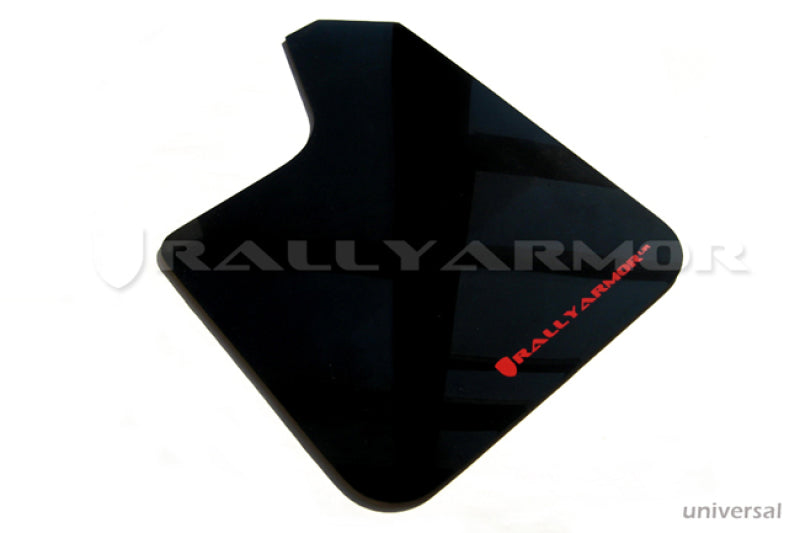 Rally Armor UR Mud Flaps - Universal - Black/Blue Logo - #MF12-UR-BLK/BL