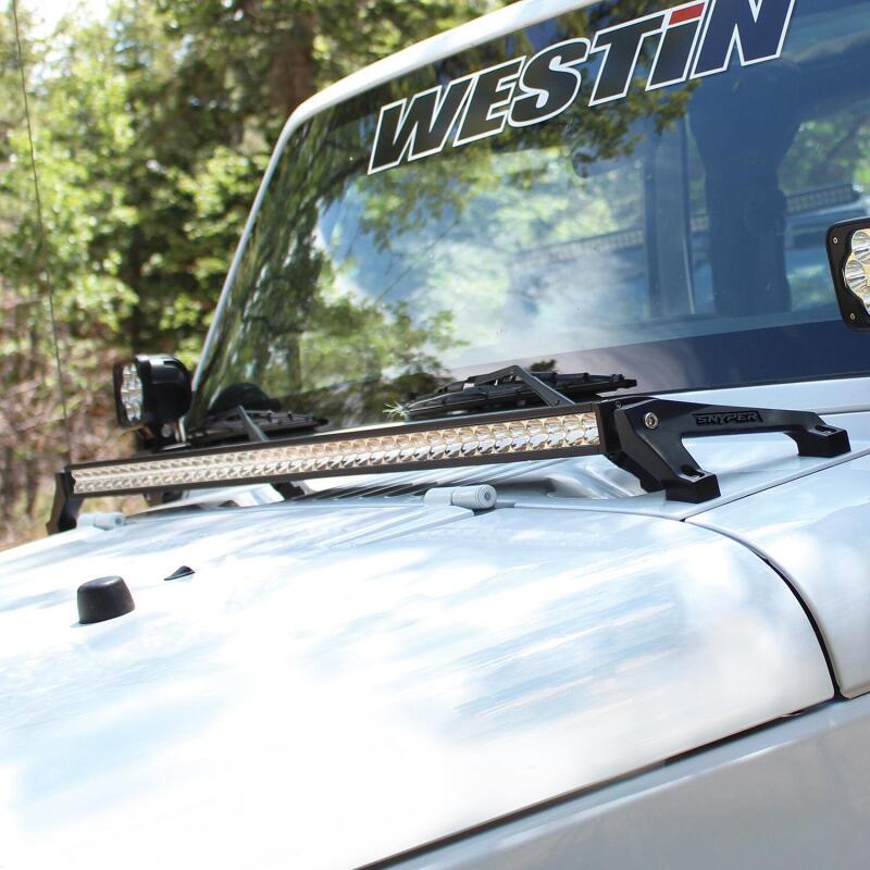 Westin 62-41025 Snyper LED Cowl Mount for 2007-2018 Jeep Wrangler Textured Black