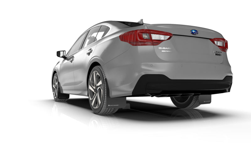 Rally Armor UR Mud Flaps - 2020-2025 Subaru Legacy - Black/Grey Logo - #MF64-UR-BLK/GRY