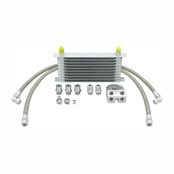 Mishimoto 15 Subaru STI Thermostatic Oil Cooler Kit - Silver - #MMOC-STI-15T
