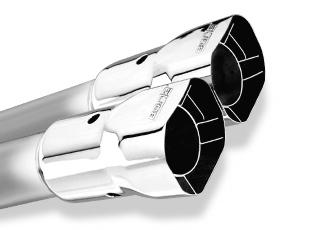 Borla 20115 Universal Polished Tip Single Square Angle-Cut Intercooled (inlet 2 1/4in. Outlet 2 1/2 x 2 3/ - #20115