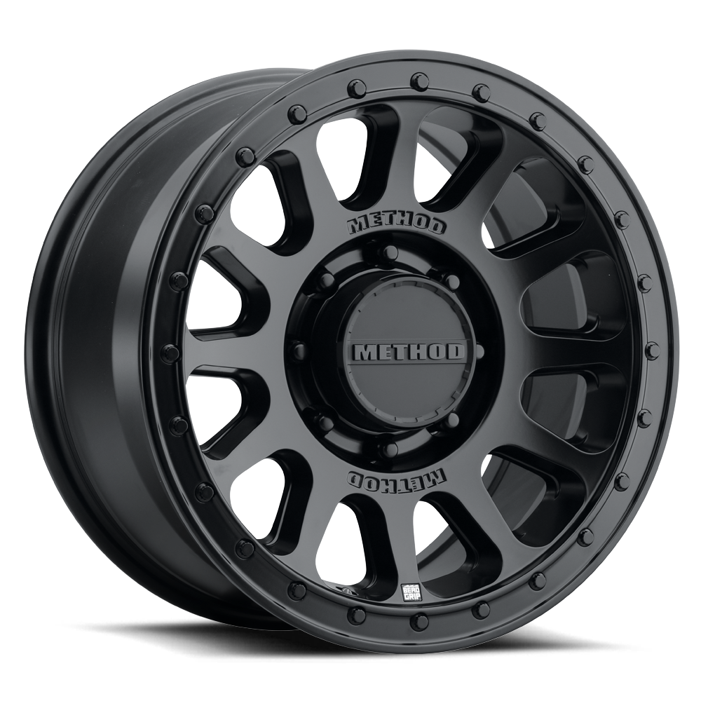 Method MR709 HD Bead Grip 20x9in / ET12 / 8x180 BP / 124.1mm Bore - Black Wheel