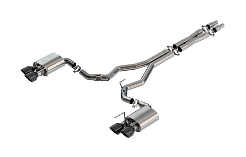 Borla 140965BC 2024-2026 Ford Mustang Dark Horse 5.0L V8 with Active Exhaust ATAK Cat-Back Exhaust System - BC Tips - #140965BC