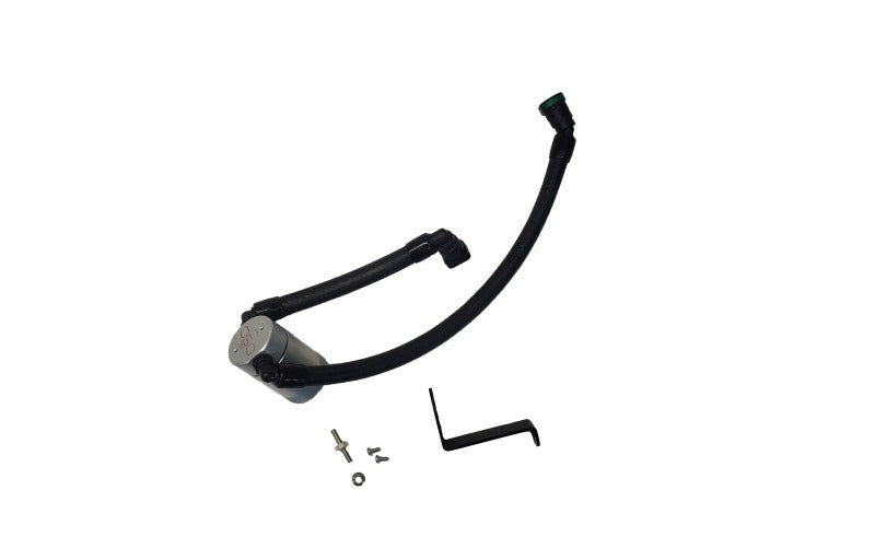 J&L 2024-2026 Ford Mustang GT with Whipple Supercharger Oil Separator 3.0 PCV Side - Clear Anodized - #3092P-C