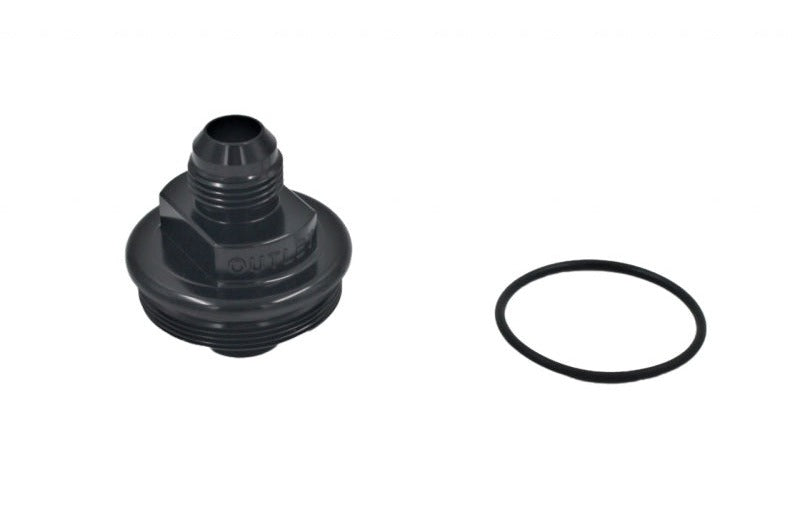 Fuelab 108020101-7 Replacement Filter Cap -10AN Outlet - Black