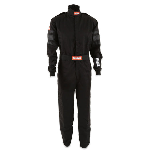 RaceQuip 110002 Black SFI-1 1-Layer Suit - Small