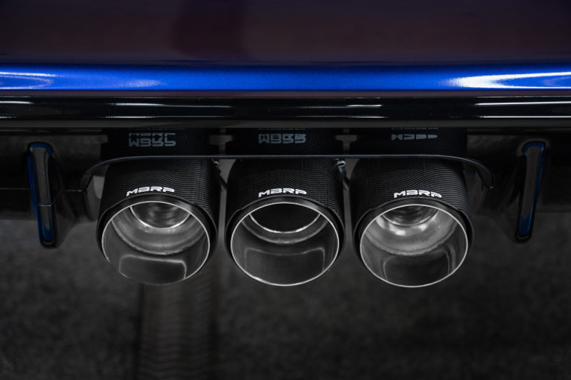 MBRP Civic Type R 3in Cat-Back Exhaust Triple Center Outlet w/ Carbon