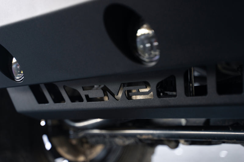 DV8 Offroad 18-23 Jeep Wrangler JL/JT Front Bumper Sway-Bar Disconnect Motor Skid Plate - #SPJL-02