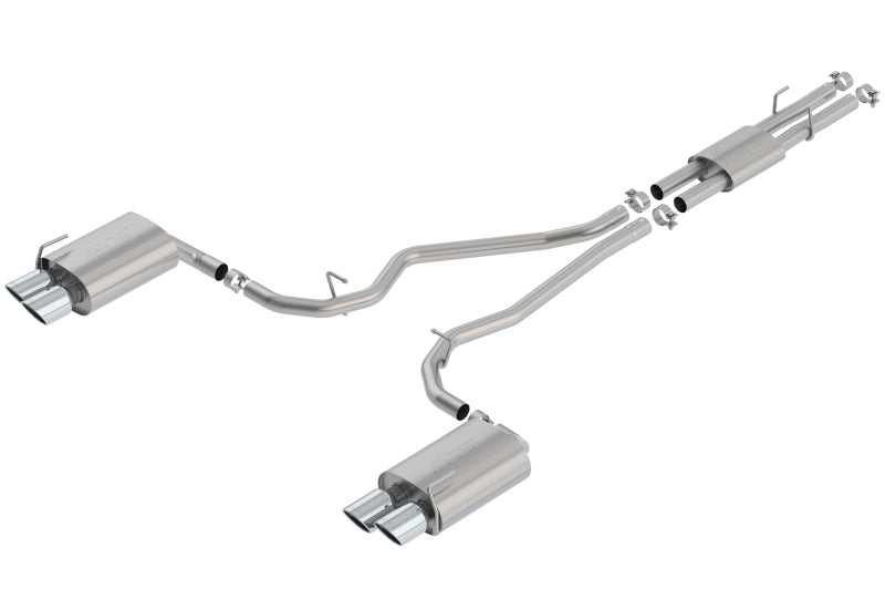 Borla 140821 2020 Ford Explorer ST 3.0L V6 2.25in ATAK Exhaust - Chrome Tips - #140821