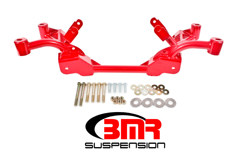 BMR 1982-1982 3rd Gen F-Body K-Member with LS1 Motor Mounts and STD. Rack Mounts - Red
