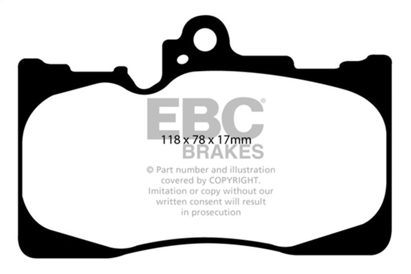 EBC 07-08 Lexus GS350 3.5 RWD Ultimax2 Front Brake Pads UD1118