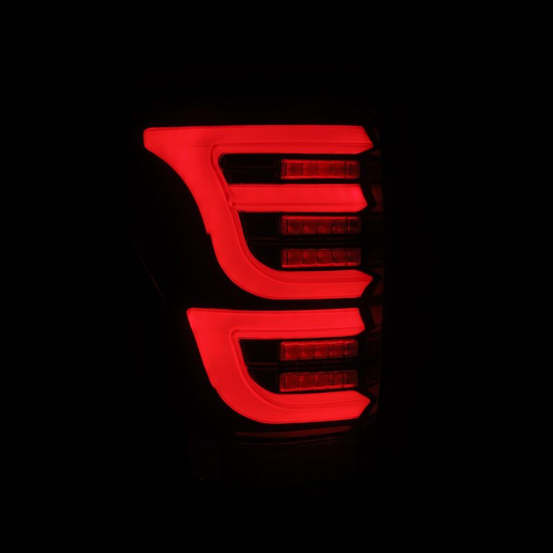AlphaRex 670050 07-13 Toyota Tundra LUXX-Series LED Tail Lights Black-Red