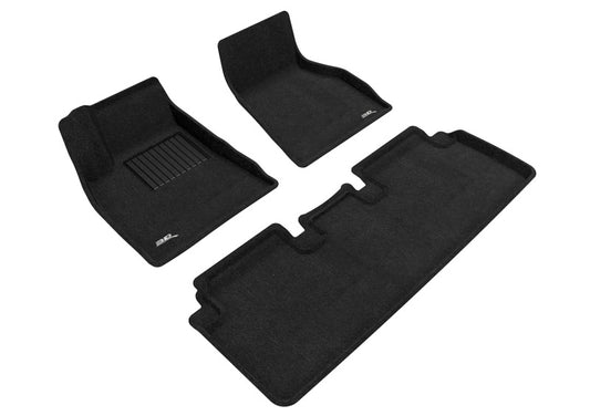3D MAXpider Elegant Front & Rear Floor Mats for 2015-2019 Tesla Model S