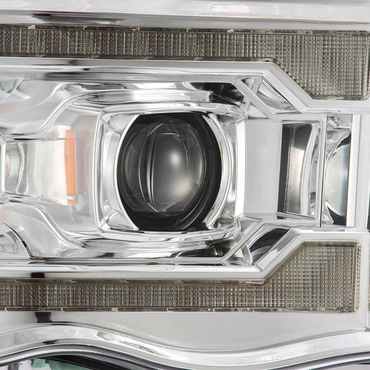 AlphaRex 880571 02-05 Dodge Ram 1500 PRO-Series Projector Headlights Plank Style Chrome with Sequential Signal