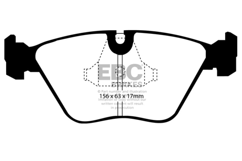 EBC 89-91 Audi 200 2.2 Turbo (ATE) Greenstuff Front Brake Pads DP2689/2