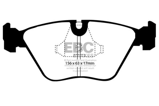 EBC 89-91 Audi 200 2.2 Turbo (ATE) Greenstuff Front Brake Pads DP2689/2