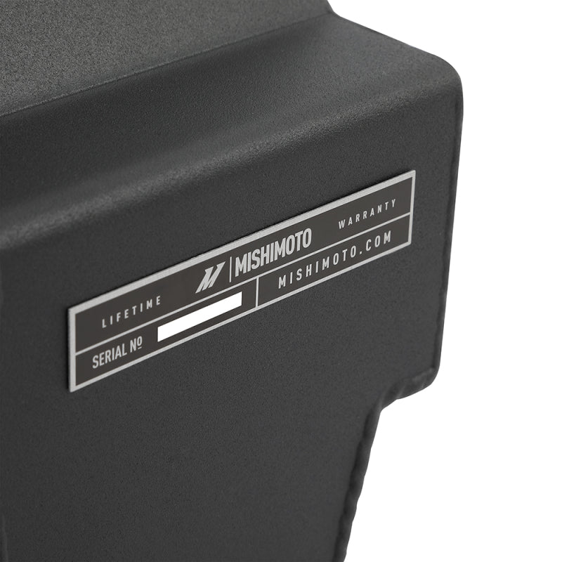 Mishimoto 11-19 Ford 6.7L Powerstroke Aluminum Degas Tank - Micro-Wrinkle Black - #MMRT-F2D-11PMWBK