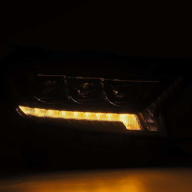 AlphaRex 880123 19-21 Ford Ranger NOVA LED Projector Headlight Plank Style Alpha Black w/Activation Light/Sequential Signal/DRL