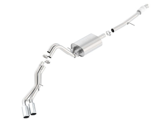 Borla 140558 Touring Cat Back 15-16 Chevy Suburban 5.3L V8 2.75in, 2.25in Dual Same Side Exit 4in Tips - #140558